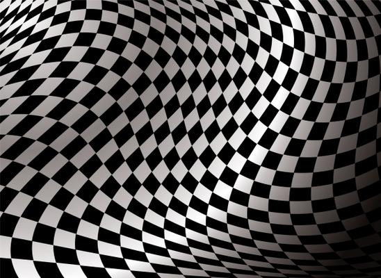 checkered background a Michael Travers