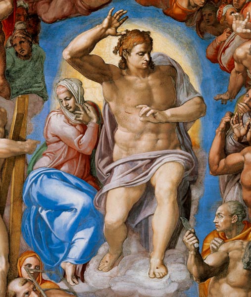 Giudizio universale, Cristo giudice a Michelangelo Buonarroti
