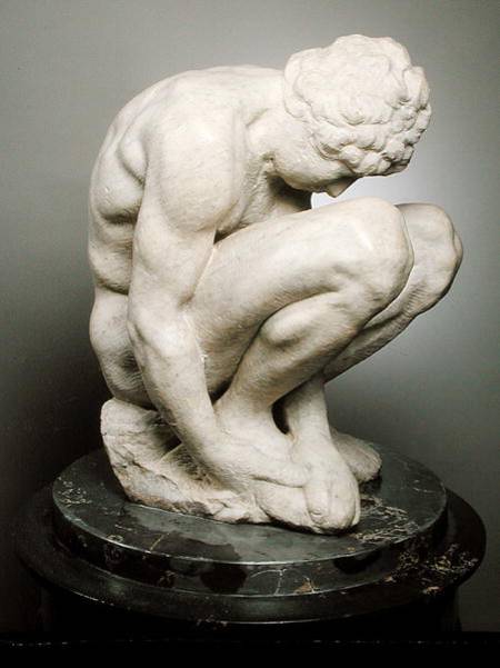 Crouching Boy a Michelangelo Buonarroti