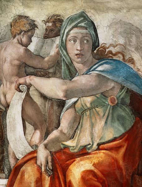 La Sibilla di Delfi a Michelangelo Buonarroti