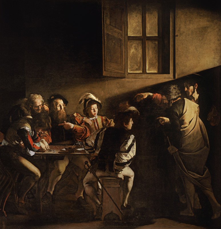 La vocazione di San Matteo a Michelangelo Caravaggio