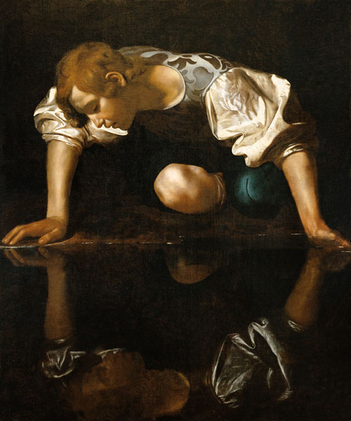 Caravaggio, Narcissus a Michelangelo Caravaggio