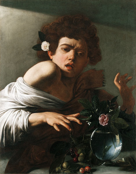Caravaggio, Boy bitten by a Lizard a Michelangelo Caravaggio