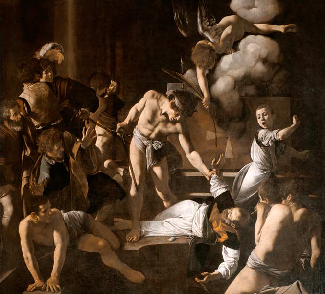 The Martyrdom of St. Matthew a Michelangelo Caravaggio