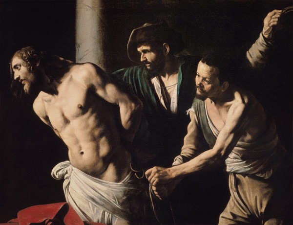 Christ at the scourge column a Michelangelo Caravaggio