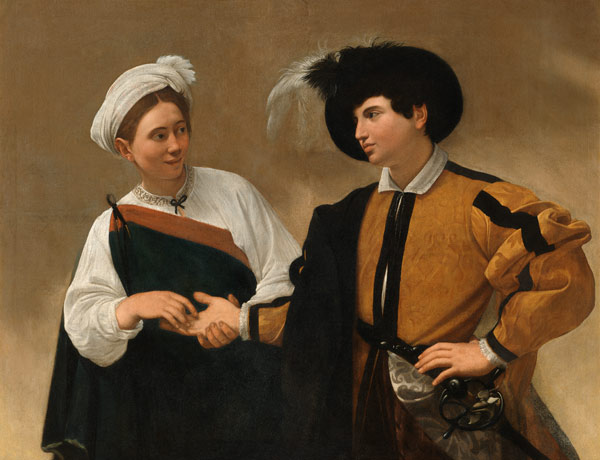Caravaggio, Die Wahrsagerin a Michelangelo Caravaggio