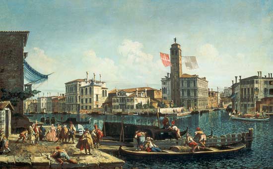 The Canal Grande and S. Geremia, Venice a Michele Marieschi