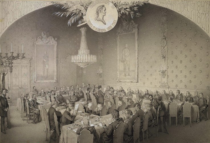 Session of the State Council in 1884 a Mihaly von Zichy