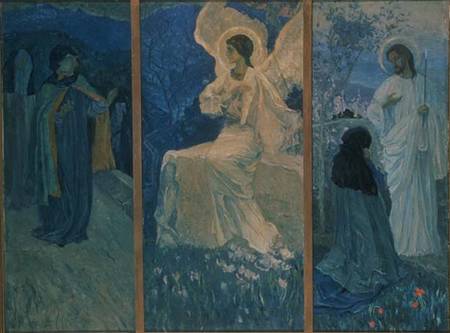 The Resurrection Triptych a Mikhail Vasilievich Nesterov