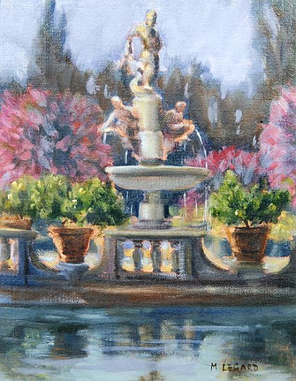 Fountain, Boboli Gardens, Florence (oil on canvas)  a Miranda  Legard