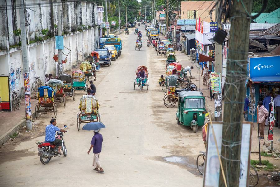 Street in Bangladesch, Asien a Miro May