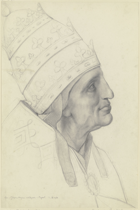 Papst Gregor der Große aus Raffaels Disputa a Moritz Daniel Oppenheim