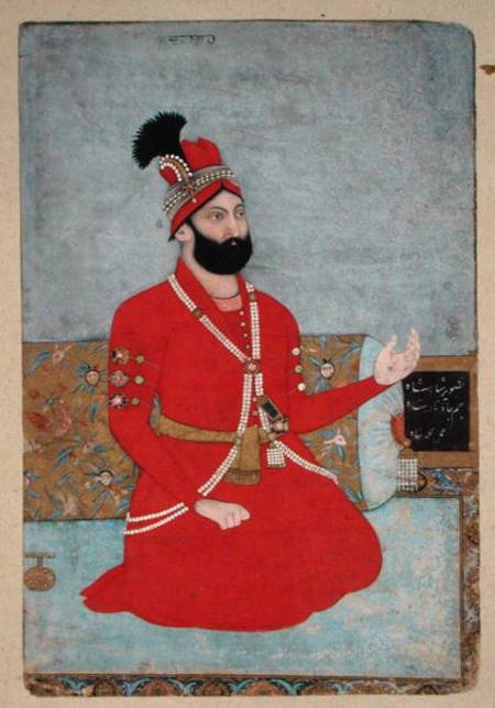 Portrait of Nadir Shah Afshar of Persia (1688-1747) a Mughal School