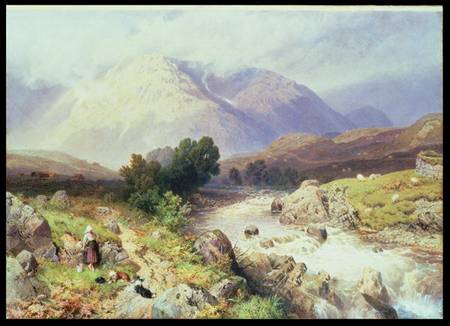 The Highlands, near Argyle a Myles Birket Foster