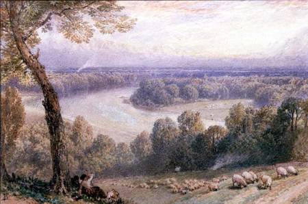 The Thames from Richmond Hill a Myles Birket Foster