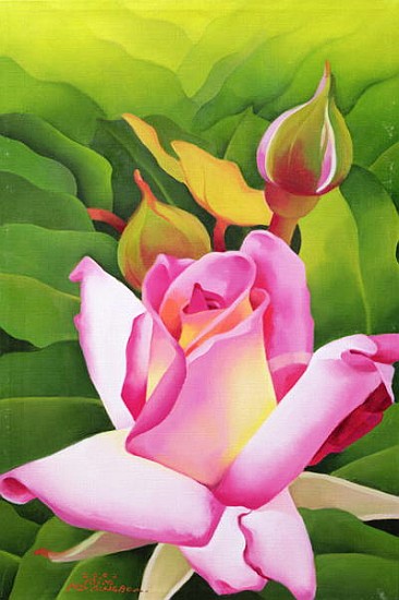 The Rose, 2002 (oil on canvas)  a Myung-Bo  Sim