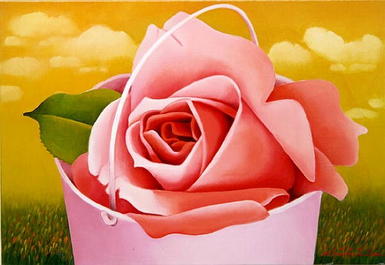 The Rose Bucket, 2004 (oil on canvas)  a Myung-Bo  Sim