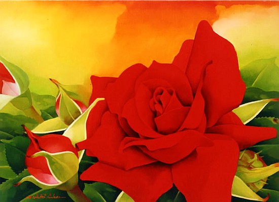 The Roses, 2003 (oil on canvas)  a Myung-Bo  Sim