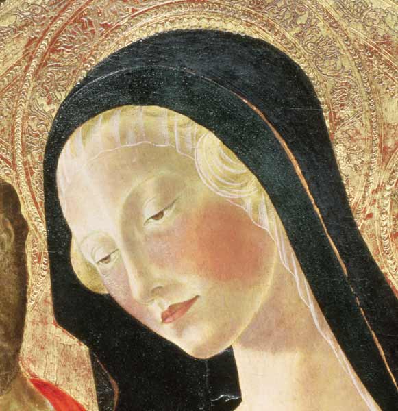Madonna and Child (detail of 9306) a Neroccio di (Neroccio da Siena) Landi
