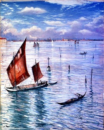 Venice from the Lido a Christopher R.W. Nevinson
