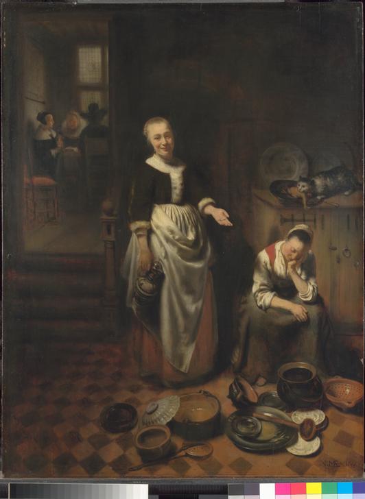 The Idle Servant a Nicolaes Maes