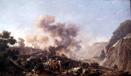 The Battle of Ebersberg a Nicolas Antoine Taunay