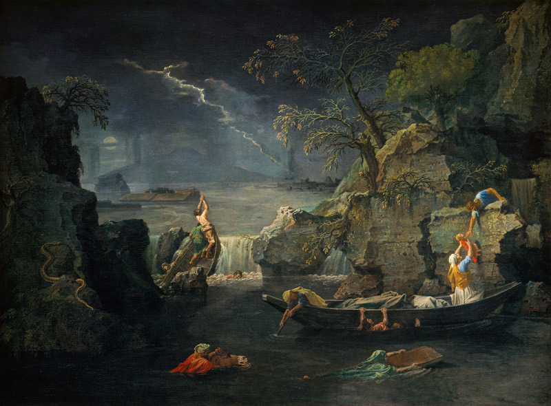 The winter (or: The Flood) a Nicolas Poussin