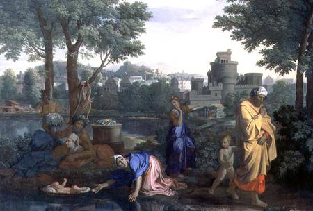 The Finding of Moses a Nicolas Poussin