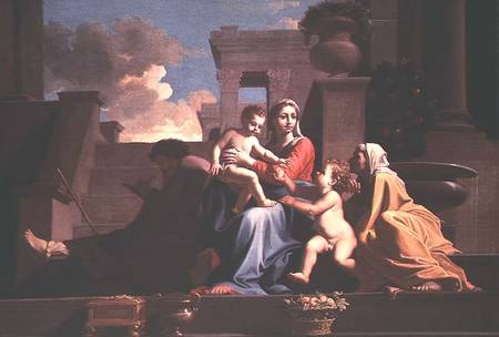 Holy Family on the Steps a Nicolas Poussin