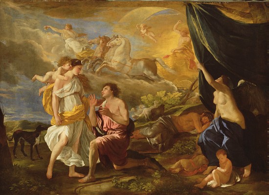 Selene and Endymion a Nicolas Poussin