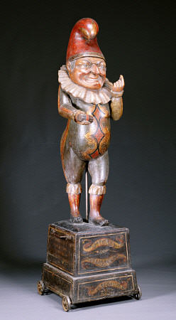 A Carved Cigar Store Figure Of ''Punch'' a 