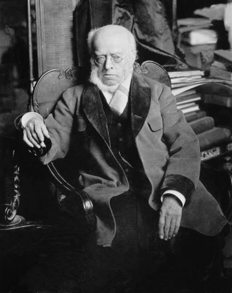Adolph v.Menzel, portrait photo/Haeckel a 