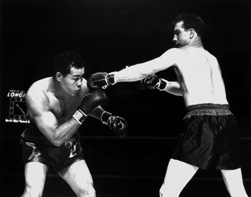 American boxer Joe Louis fighting with Billy Conn a 