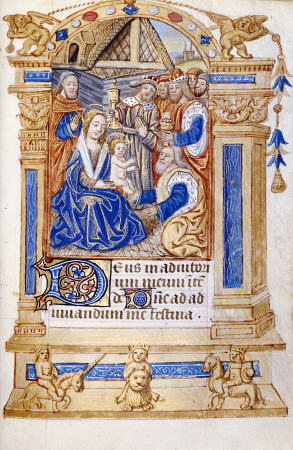 Book Of Hours, Use Of Paris, In Latin With Prayers In French a 