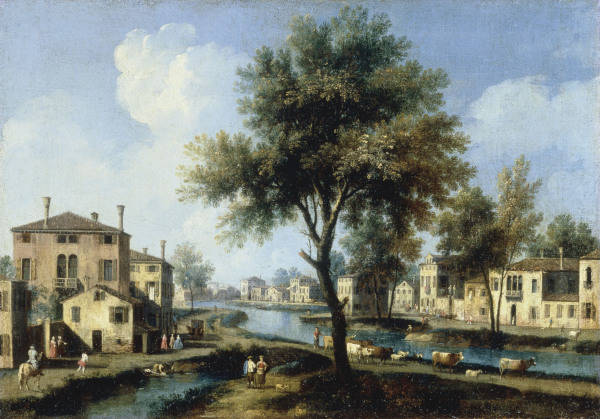 Brenta / View / Ptg.by Canaletto / C18th a 