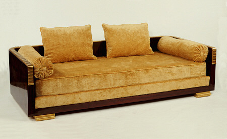 ''Ducharmebronz'', A Rosewood And Gilt Bronze Day Bed, Designed By Jacques-Emile Ruhlmann (1879-1933 a 