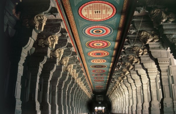 Fifteenth-century Ramanathswamy temple magnificent seventeenth-century corridors largest pillars cei a 