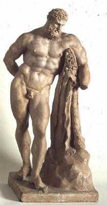 Farnese Hercules, copy of the original statue by Lysippus, by Camillo Rusconi (1658-1728) (marble) a 