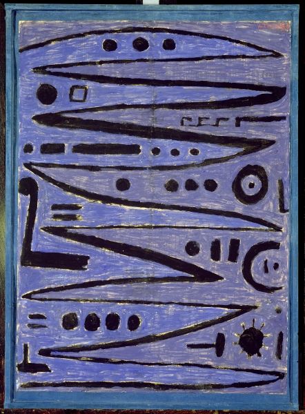 Heroic Strokes of the Bow, 1938 (tempera on paper on cloth with gesso backing)  a 