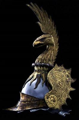 Helmet with an eagle's head, Italian a 