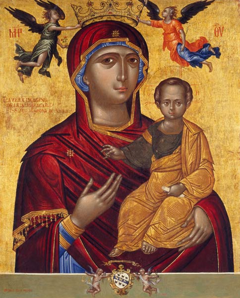 L.Mosco / Mary with Child / Paint./ 1601 a 