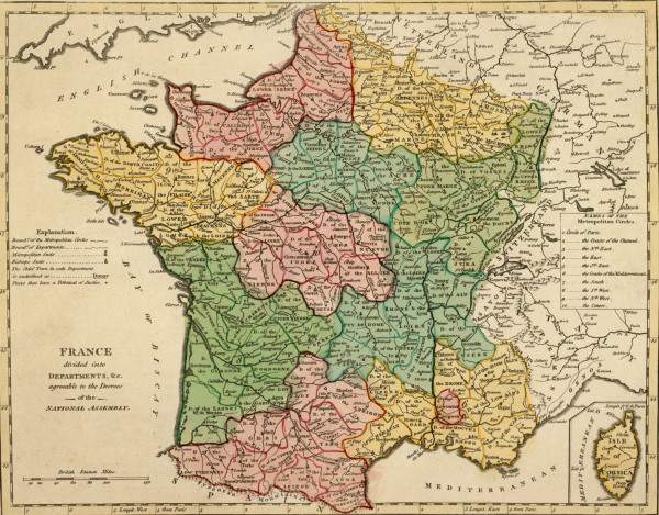 Map of France 1794 a 