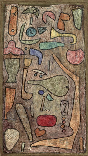 Motley medley, 1939 (no 348) (w/c and oil on canvas on cardboard)  a 
