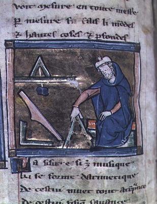 Ms 2200 f.58v Geometry from a collection of scientific, philosophical and poetic writings, French, 1 a 