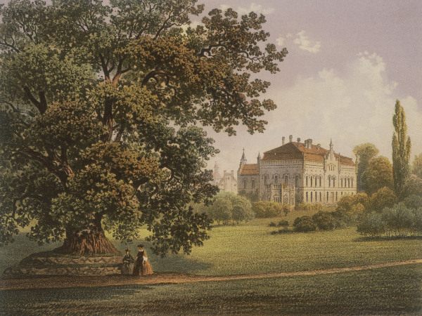 Nennhausen, castle , Col. lithogr. c.1860 a 