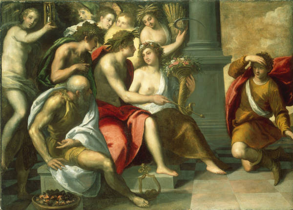 Palma Giovane, Allegory with Apollo a 