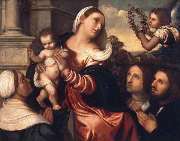 Palma Vecchio / Mary & Child / Ptg./ C16 a 