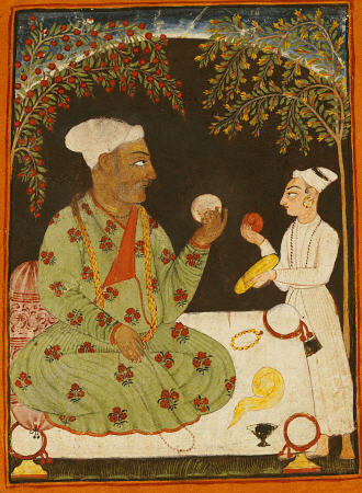 Portrait Of Raja Dhiraj Pal Of Basholi a 