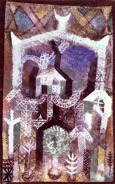 Summer-houses, 1919 (no 8) (w/c on primed linen on paper on cardboard)  a 