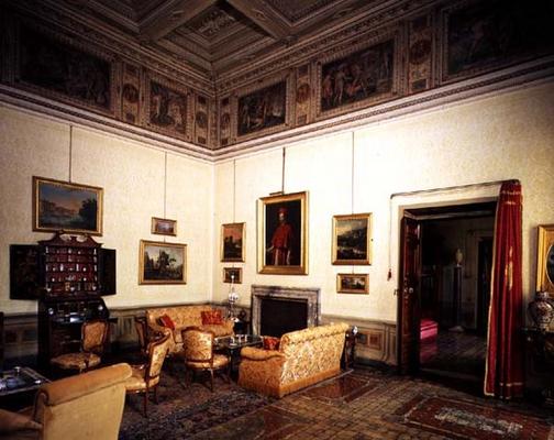 View of a hall on the piano nobile, designed by Antonio da sangallo the Younger (1483-1546) and Nann a 